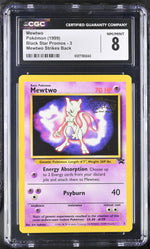 1999 Pokemon #3 Mewtwo Black Star Promos CGC 8