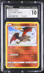 2023 Pokemon #020/159 Radiant Charizard Crown Zenith CGC 10