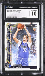 2025 Topps #H161 Cooper Flagg Holiday CGC 10