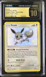 2019 Hidden Fates #SV41/SV94 Eevee Shiny Vault - Holo CGC 10