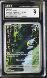 2023 Scarlet & Violet #175/165 Psyduck Illustration Rare - Holo CGC 9