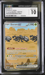 2024 Pokemon #236/191 Durant ex Surging Sparks CGC 10