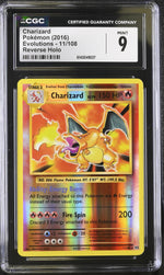 2016 Evolutions #11/108 Charizard Reverse Holo CGC 9