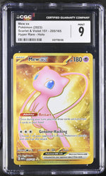 2023 Scarlet & Violet #205/165 Mew ex CGC 9