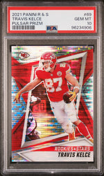2021 Panini Rookies & Stars Pulsar Prizm Travis Kelce #69 PSA 10
