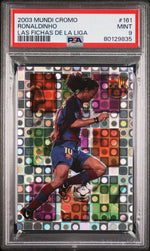 2003 Mundi Cromo Las Fichas De La Liga Ronaldinho #161 PSA 9