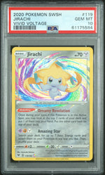 2020 Pokemon Sword and Shield Vivid Voltage Jirachi #119 PSA 10