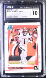 2021 Donruss #262 Ja'Marr Chase Rated Rookie CGC 10