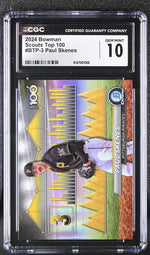 2024 Bowman #BTP-3 Paul Skenes Scouts Top 100 /100 CGC 10