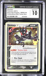 2021 Black Star Promos #SWSH144 Greninja Celebrations Elite Trainer Box CGC 10