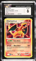 2007 Pokemon #3/132 Charizard Secret Wonders CGC 6