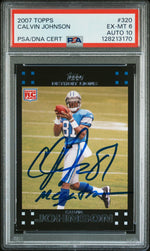 2007 Topps Calvin Johnson #320 PSA 6