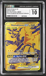 2021 Pokemon #SM248 Pikachu & Zekrom GX Black Star Promos CGC 10