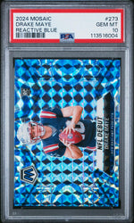 2024 Panini Mosaic Reactive Blue Drake Maye #273 PSA 10