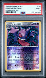 2016 Pokemon XY Generations Reverse Holo Gengar #35 /83 PSA 9
