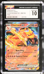 2023 Pokemon #006/165 Charizard ex Scarlet & Violet 151 CGC 10