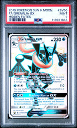 2019 Pokemon Sun and Moon Hidden Fates Greninja Ex #SV56 PSA 9