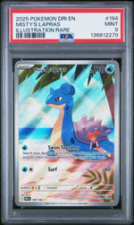 2025 Pokemon Scarlet and Violet Destined Rivals Illustration Rare Misty's Lapras #194 PSA 9