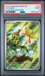 2023 Pokemon Mew Illustration Rare Caterpie #172 PSA 9