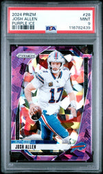 2024 Panini Prizm Purple Ice Josh Allen #28 /225 PSA 9