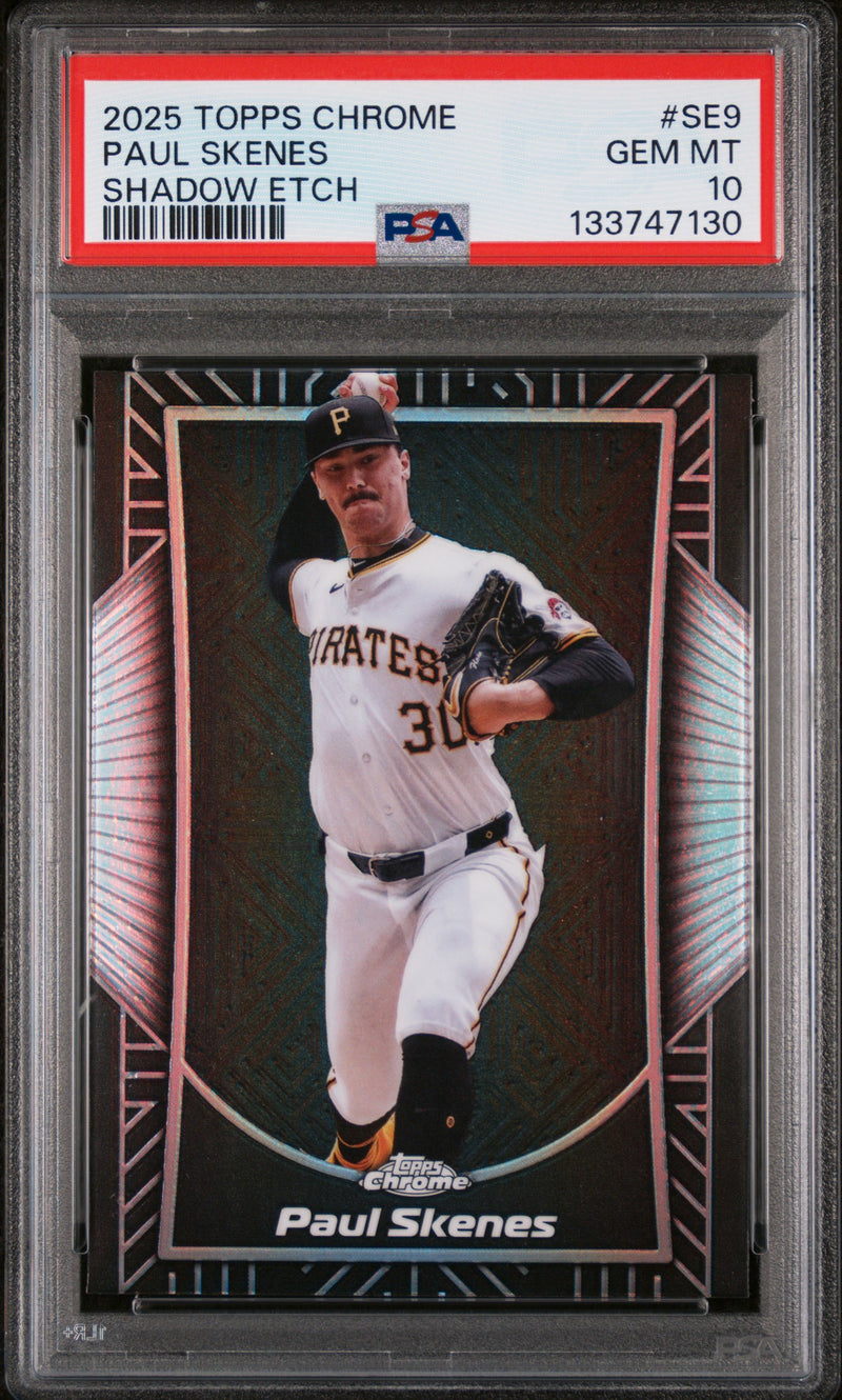 2025 Topps Chrome Shadow Etch Paul Skenes #SE9 PSA 10