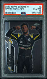 2020 Topps Chrome Formula 1 Daniel Ricciardo #9 PSA 10
