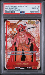 2024 One Piece Emperors In the New World Alternate Art Gol D. Roger #OP09-118 PSA 10