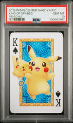 2013 Pokemon Center Nagoya Playing Cards Pikachu King of Spades PSA 10