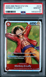 One Piece Card Game Monkey D. Luffy ST21-014 The Four Emperors/Straw Hat Crew PSA 10