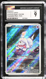 2023 Pokemon #214/198 Greavard Scarlet & Violet CGC 9