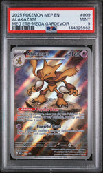 2025 Pokemon Mega Evolution Black Star Promo Mega Gardevoir Elite Trainer Box Alakazam #009 PSA 9