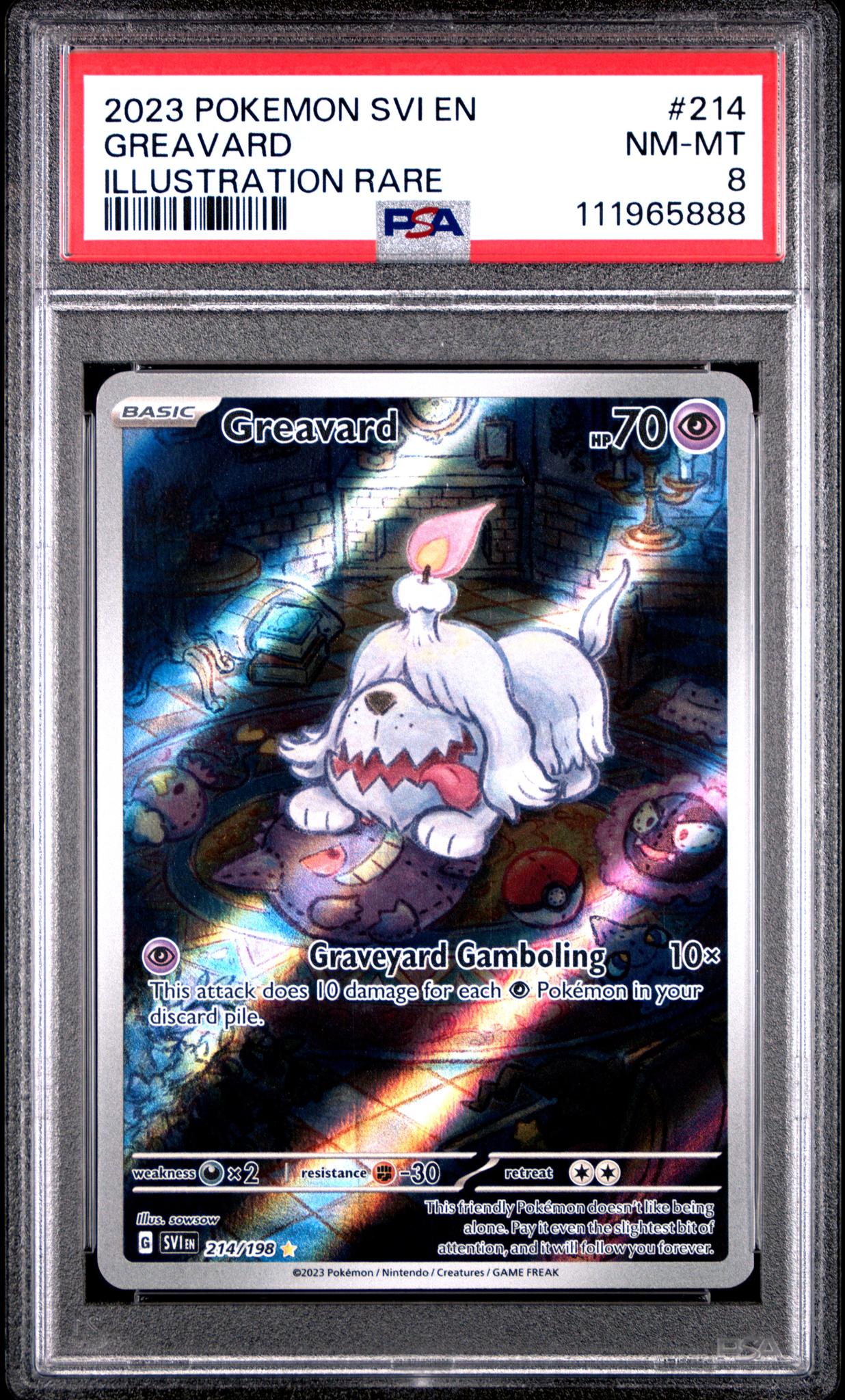 greavard pokemon card value 2023 Scarlet and Violet Illustration Rare #214 PSA 8 – Monmouth Sports Cards Style:Victini ex Samlekort [darkness] x2 Resistance MTG - 4th Edition