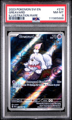 2023 Pokemon Scarlet and Violet Illustration Rare Greavard #214 PSA 8