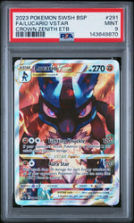 2023 Pokemon Sword and Shield Black Star Promo Crown Zenith Elite Trainer Box Lucario Vstar #SWSH291 PSA 9