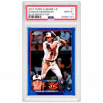2023 Topps Chrome Logofractor Blue Refractor Gunnar Henderson #2 /150 PSA 10