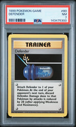 1999 Pokemon Game Defender #80 PSA 7