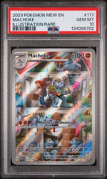 2023 Pokemon Scarlet and Violet 151 Illustration Rare Machoke #177 PSA 10