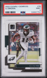 2022 Panini Clearly Donruss Aj Brown #39 PSA 9