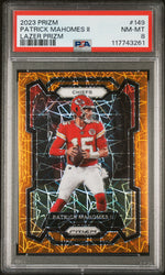 2023 Panini Prizm Lazer Prizm Patrick Mahomes II #149 PSA 8