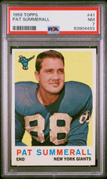 1959 Topps Pat Summerall #41 PSA 7
