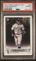 2022 Topps Complete Set Variation Julio Rodriguez #659 PSA 10