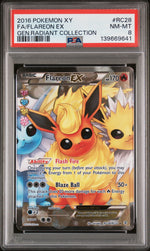 2016 Pokemon XY Generations Radiant Collection Flareon Ex #RC28 PSA 8