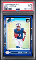 2024 Panini Donruss Optic Blue Keon Coleman #263 /179 PSA 9