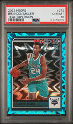 2023 Panini Hoops Teal Explosion Brandon Miller #272 PSA 10