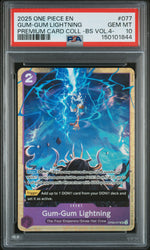 2024 Emperors In the New World (Op09) - English Gum Gum Lightning #OP09-077 PSA 10