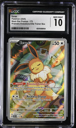 2025 Black Star Promos #173 Eevee Prismatic Evolutions Elite Trainer Box CGC 10