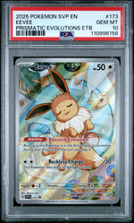 2025 Pokemon Scarlet and Violet Prismatic Evolutions Elite Trainer Box Eevee #173 PSA 10