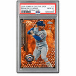 2025 Topps Chrome X Cactus Jack Orange Refractor Francisco Lindor #11 PSA 10