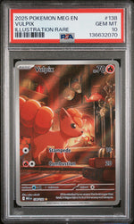 2025 Pokemon Mega Evolution Illustration Rare Vulpix #138 PSA 10