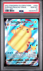 2021 Pokemon Celebrations Surfing Pikachu Vmax #9 /25 PSA 10